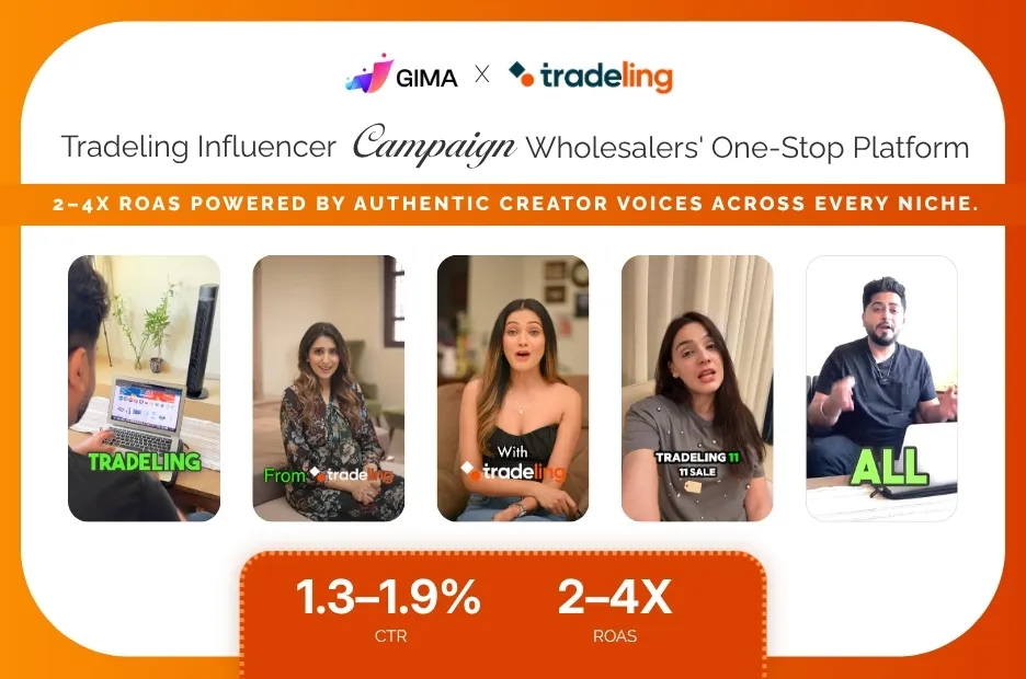 GIMA x Tradeling  (Influencer Marketing Campaign)
